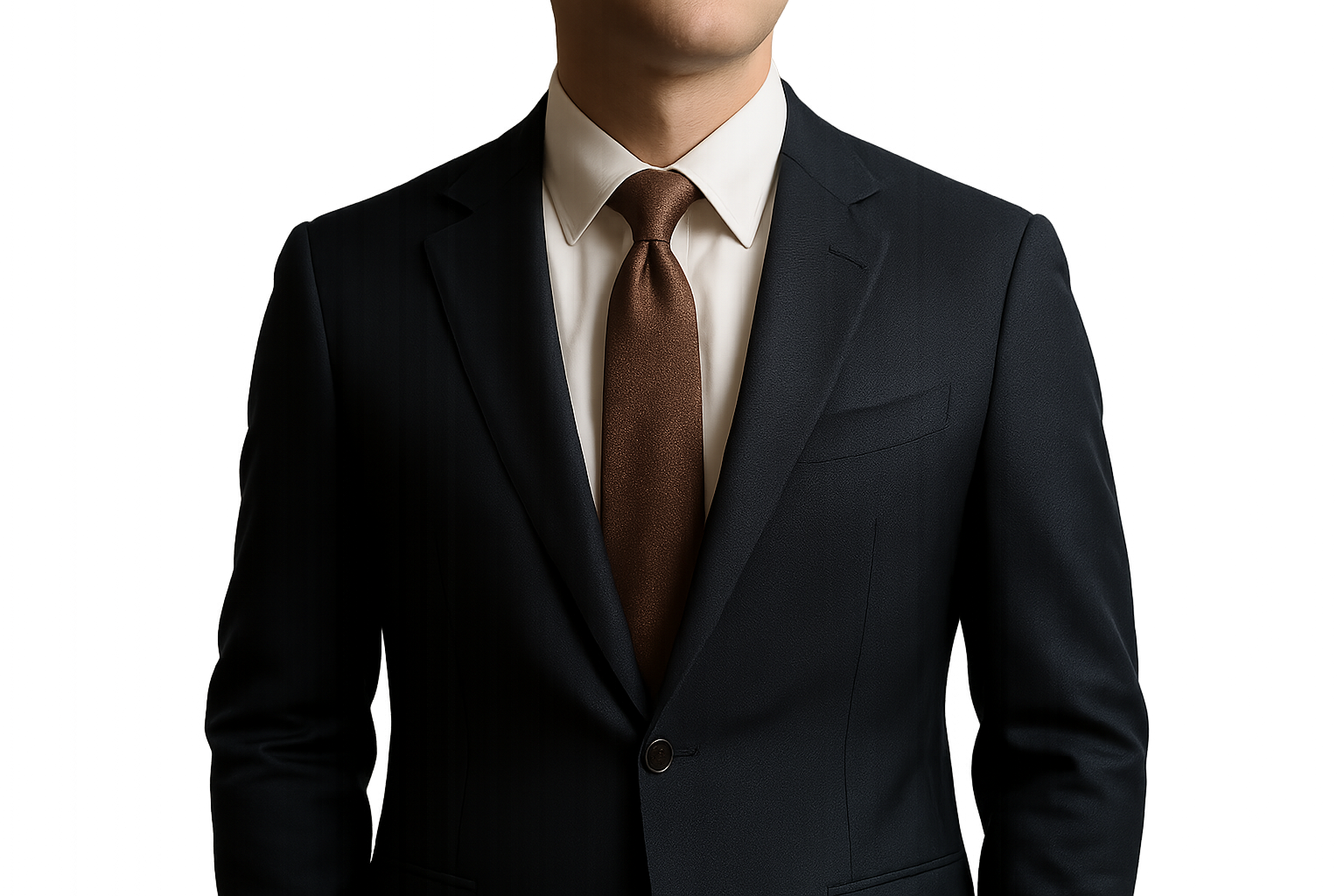 Professional suit and tie